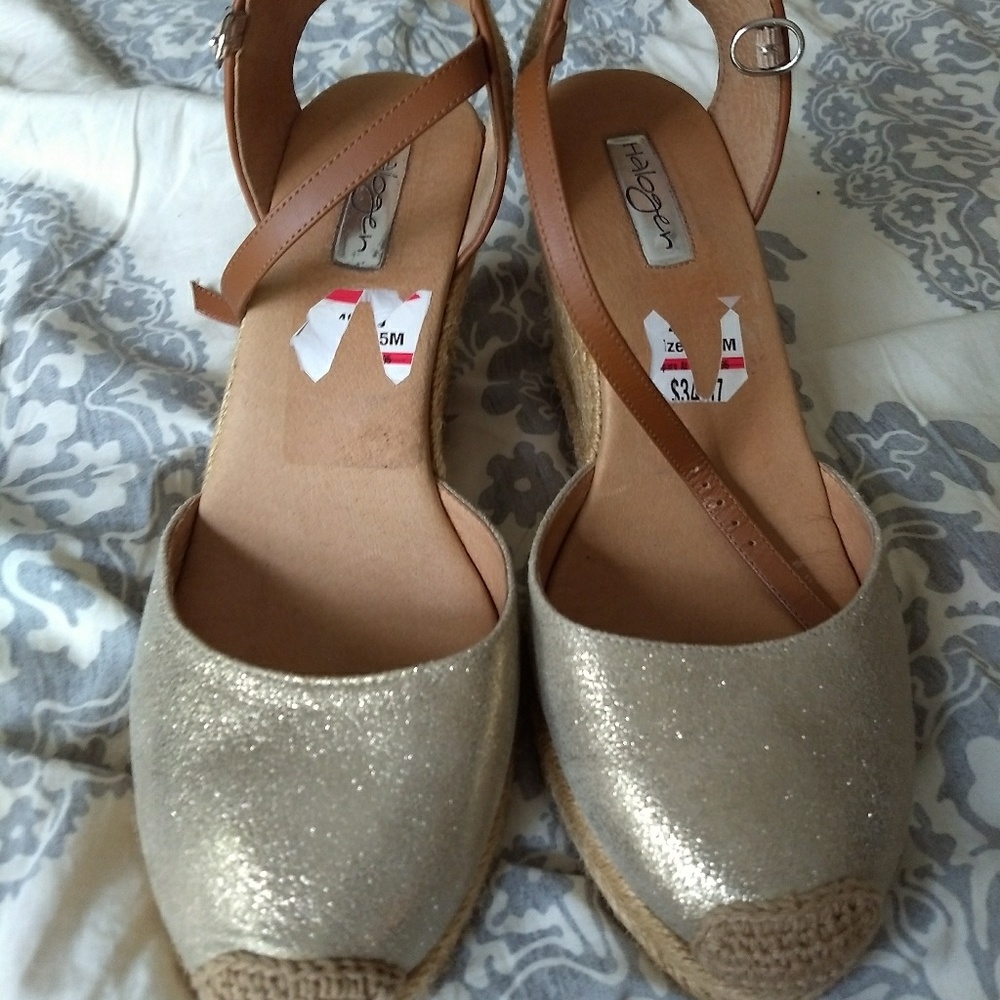 Gold Halogen Espadrilles